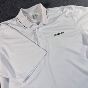 Kenworth Mens XL White Poly-Dri Performance Polo Shirt Colorado Timberline BDA
